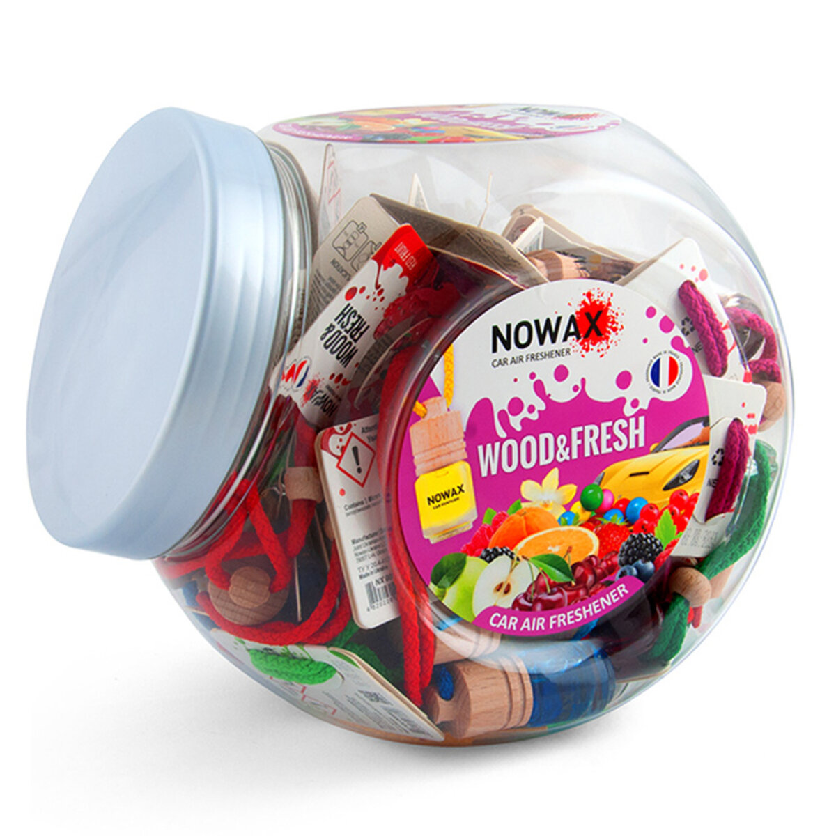 Автомобільний MIX ароматизаторів TM Nowax серія Wood&Fresh в колбі (NX00105) | Аромат: дивитися фото №1