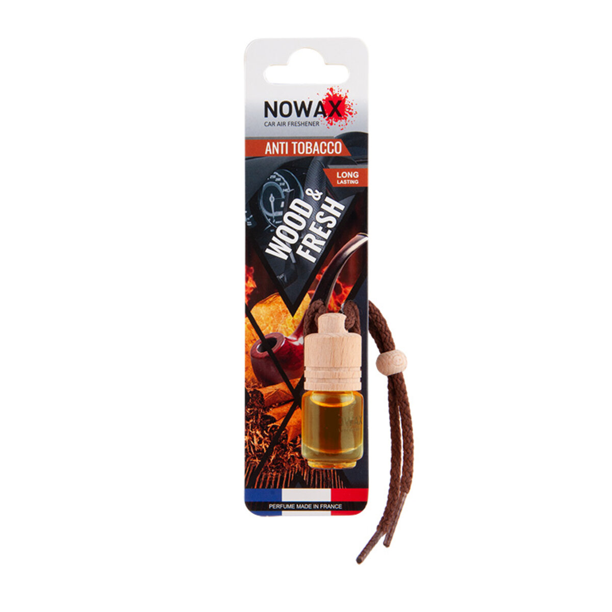 Автомобільний Ароматизатор Nowax Wood&Fresh Anti Tobacco рідкий (NX07701) | Аромат: Антитютюн дивитися фото №1