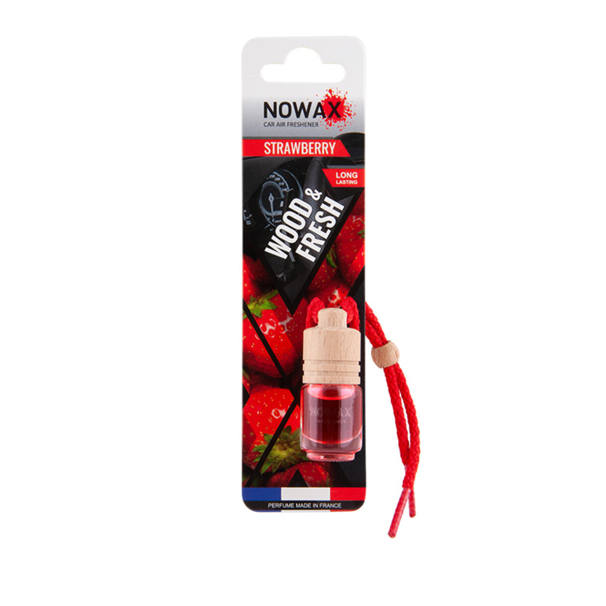 Автомобільний Ароматизатор Nowax Wood&Fresh Strawberry рідкий (NX07712) | Аромат: Ягідний дивитися фото №1