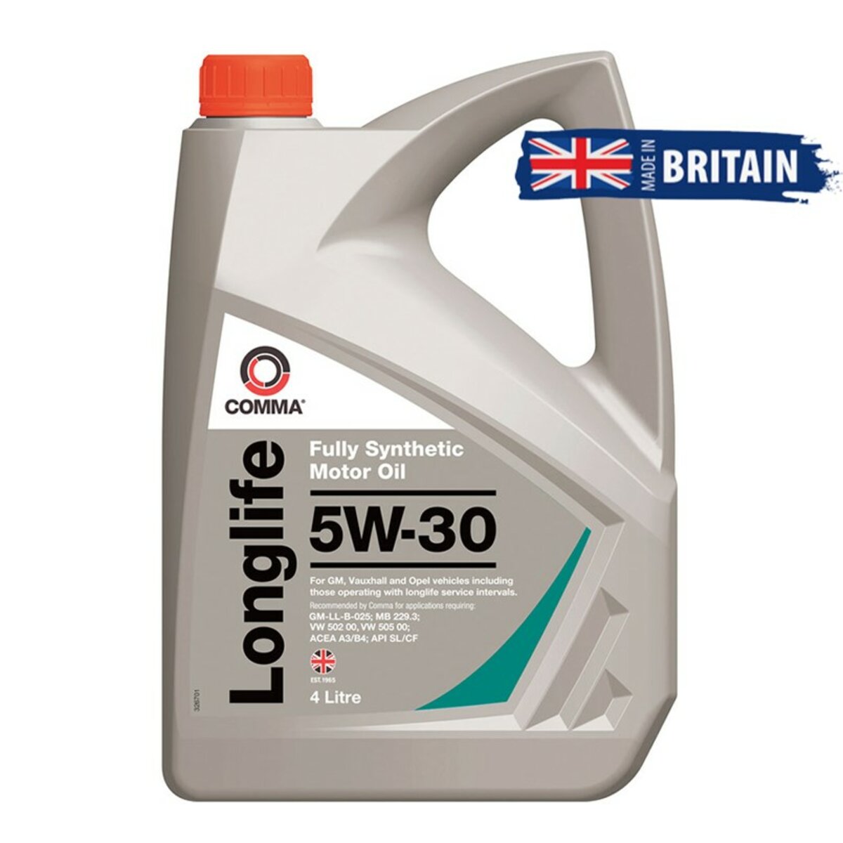 Моторне масло Comma LONG LIFE 5W-30 4л (GML4L) дивитися фото №1