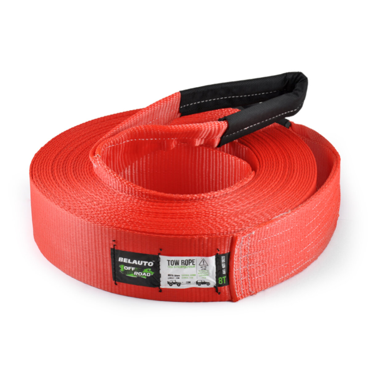Трос BELAUTO 8т, 20м поліестер (BOT0820) дивитися фото №1