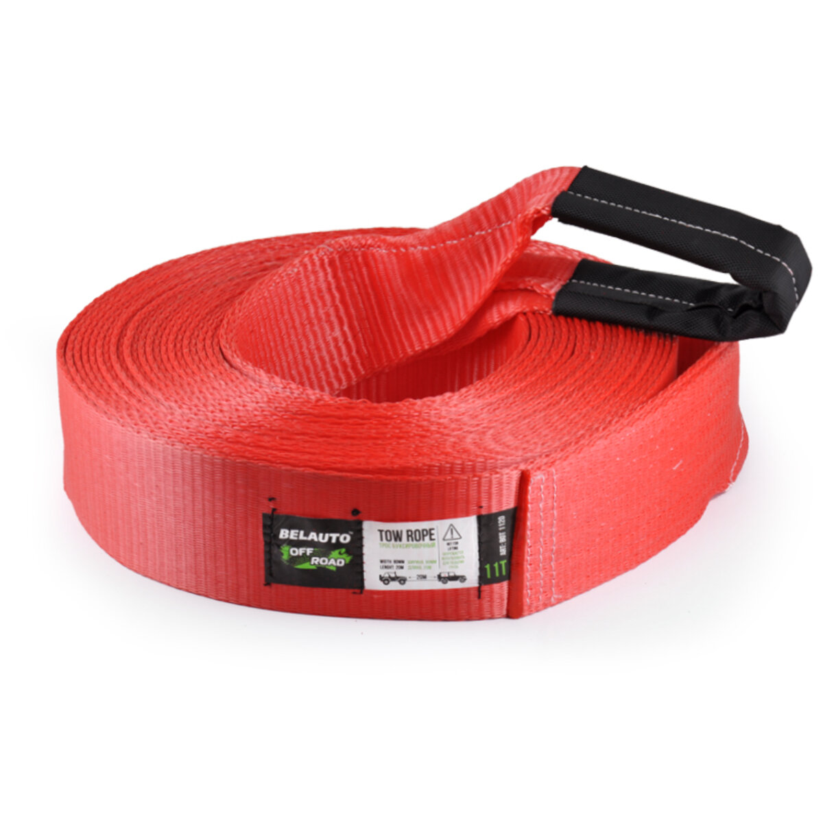 Трос BELAUTO 11т, 20м поліестер (BOT1120) дивитися фото №1