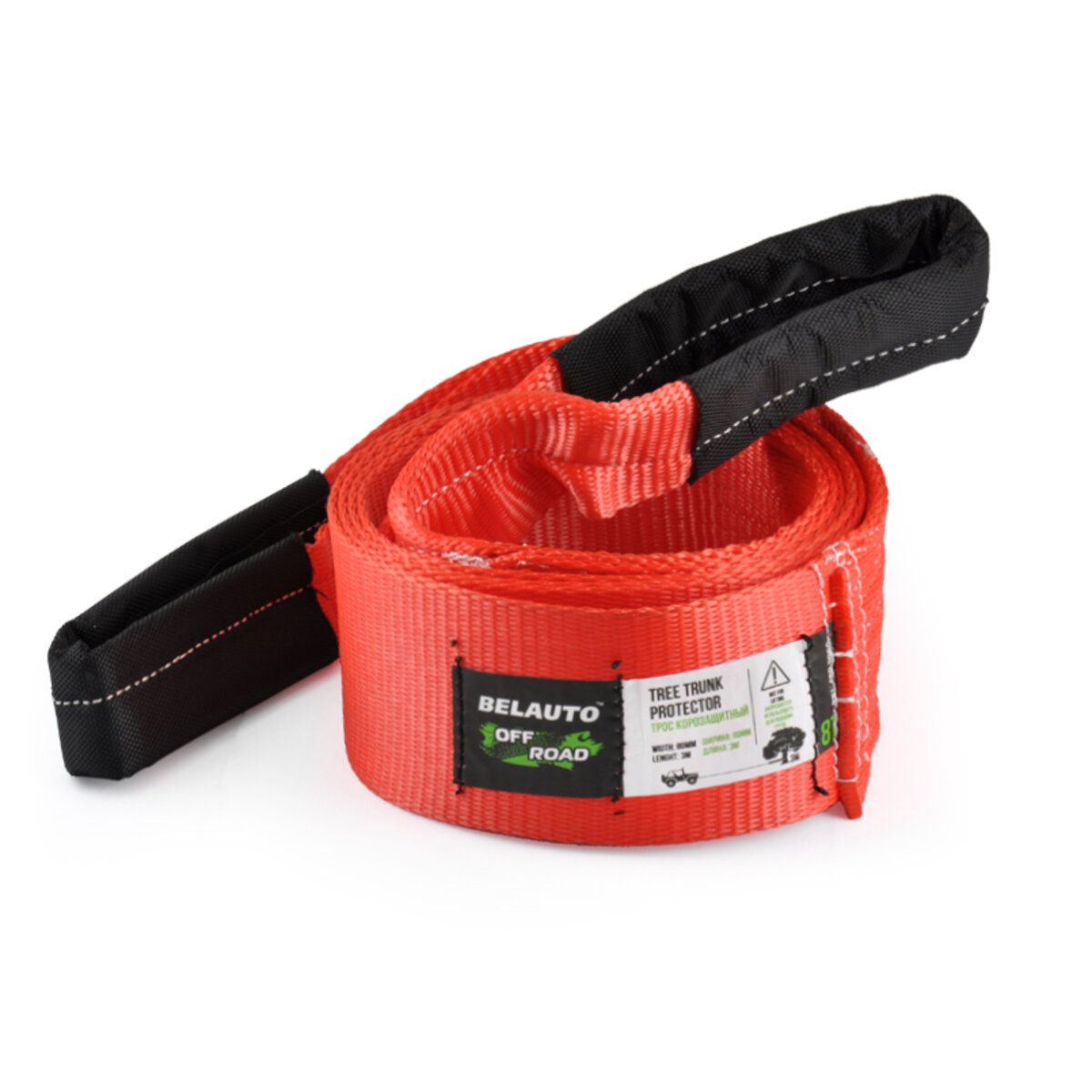 Трос BELAUTO 8т, 3м поліестер (BOT0803) дивитися фото №1