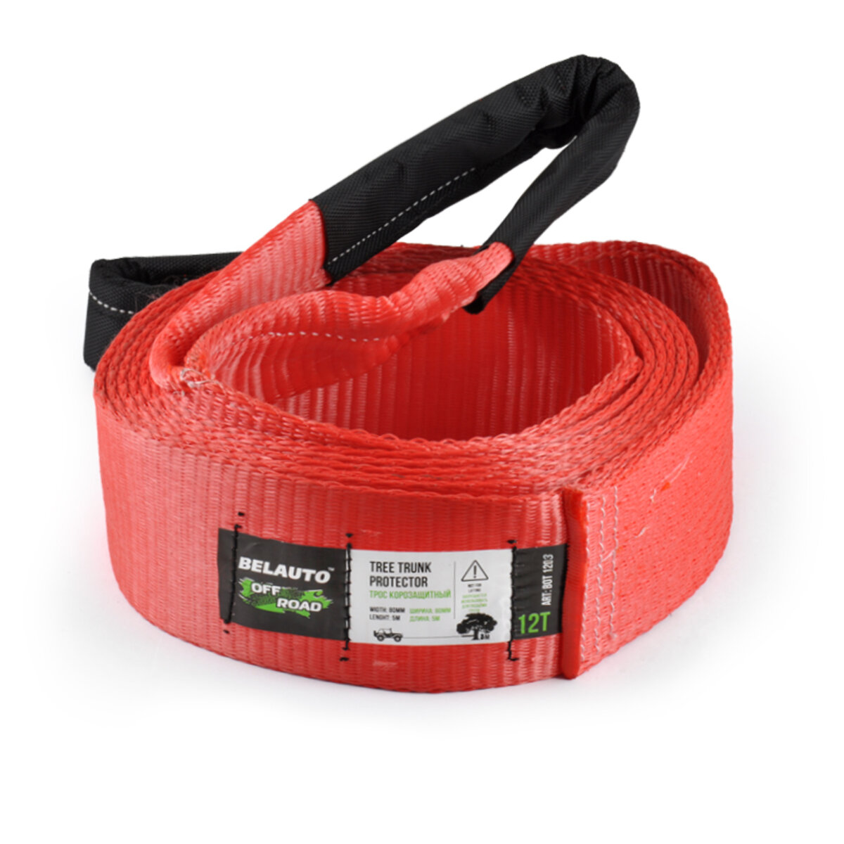 Трос BELAUTO 12т, 3м поліестер (BOT1203) дивитися фото №1