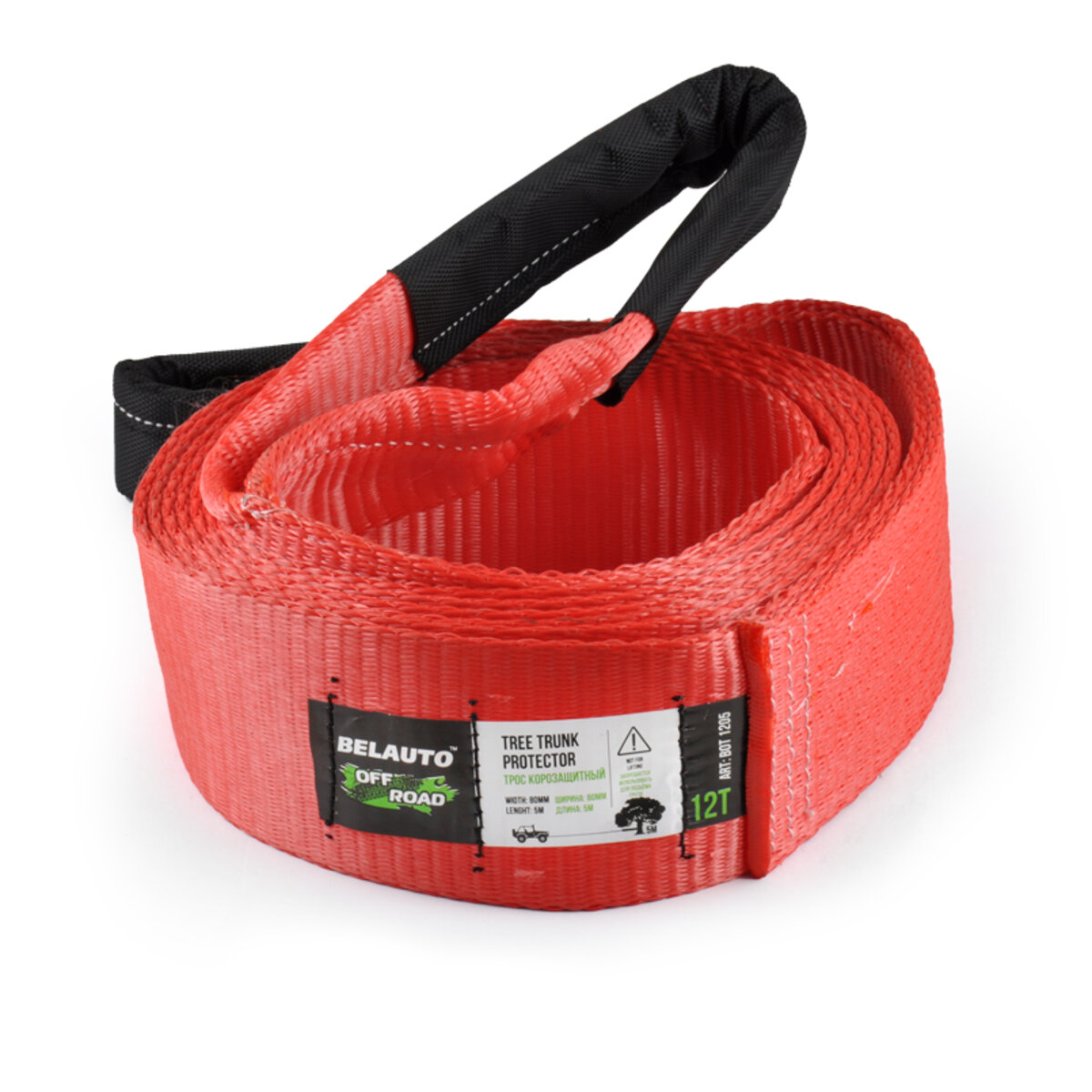 Трос BELAUTO 12т, 5м поліестер (BOT1205) дивитися фото №1