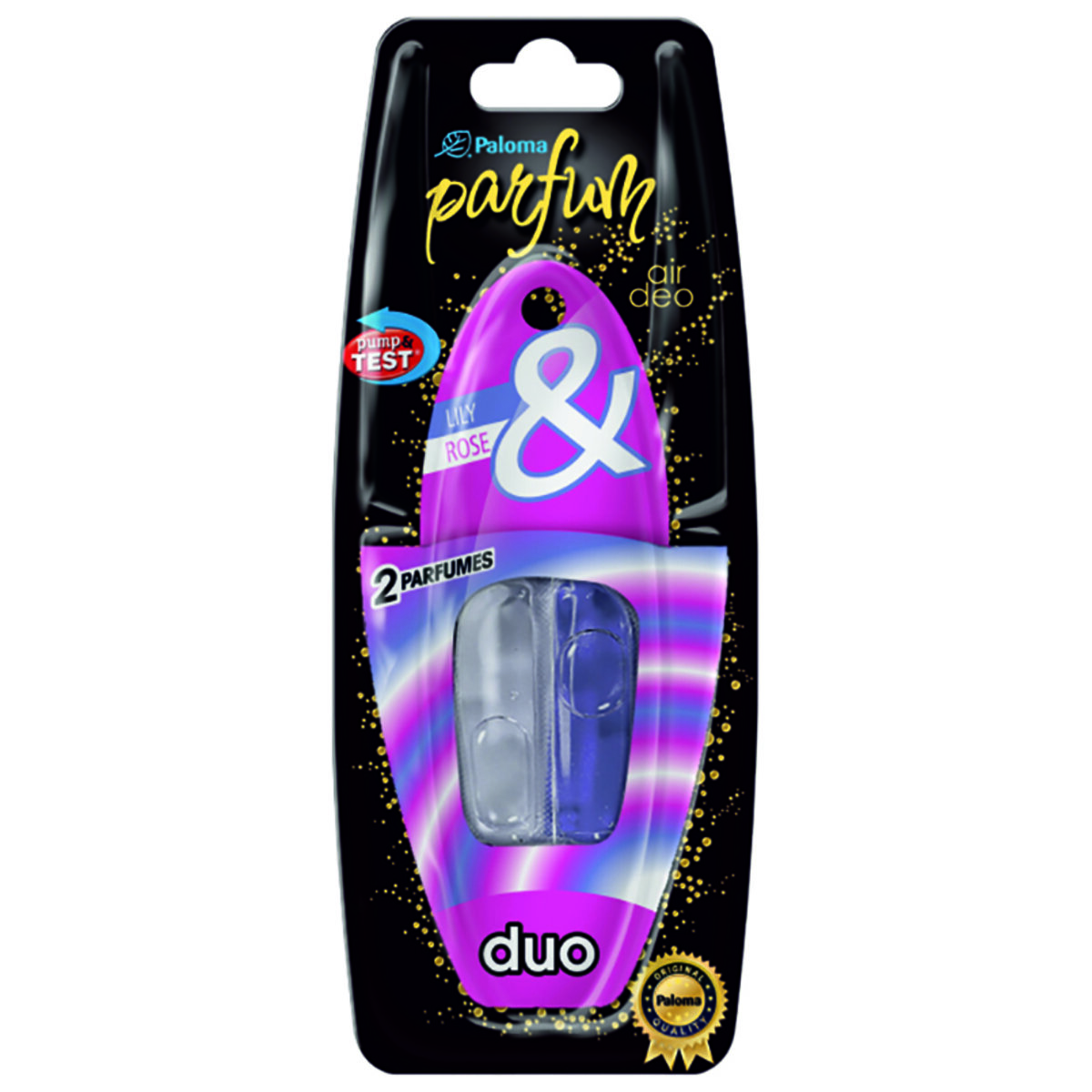 Автомобільний Ароматизатор Paloma DUO Liliac&Wilde Rose, блістер  (78030) | Аромат: Квітковий дивитися фото №1