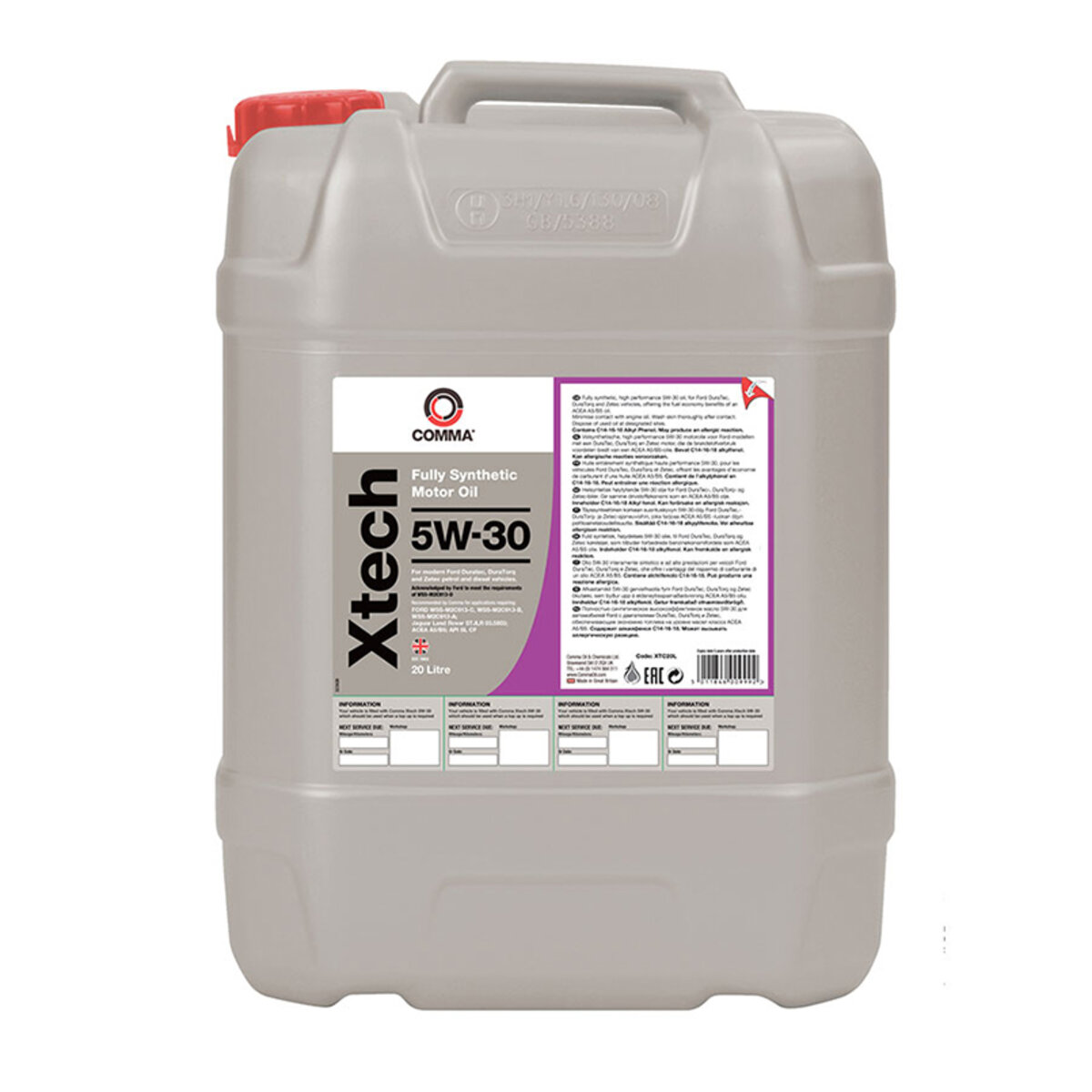 Моторне масло Comma XTECH 5W-30 20л (XTC20L) дивитися фото №1