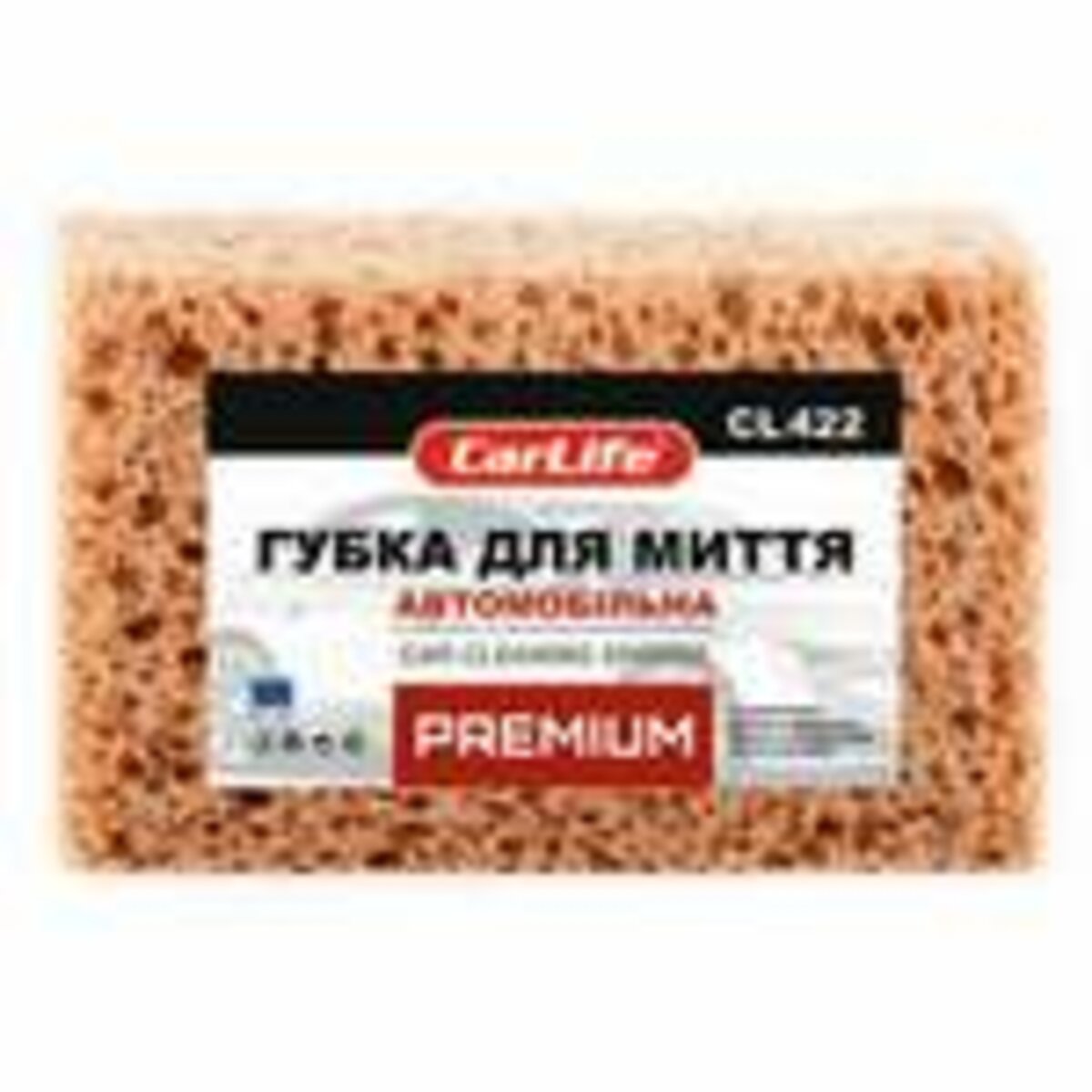 Губка для миття авто CarLife PREMIUM з великими порами (CL-422) дивитися фото №3
