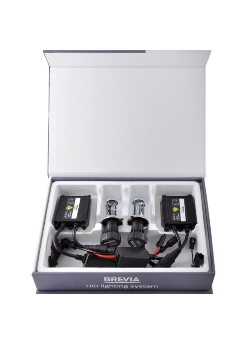 Комплект биксенона Brevia Н4 bi-xenon 4300К + Super Slim Ballast (15442) смотреть фото №1