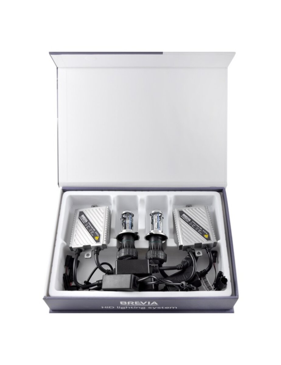 Комплект біксенону Brevia Н4 bi-xenon 5000К + Super Slim Canbus (15453) дивитися фото №1