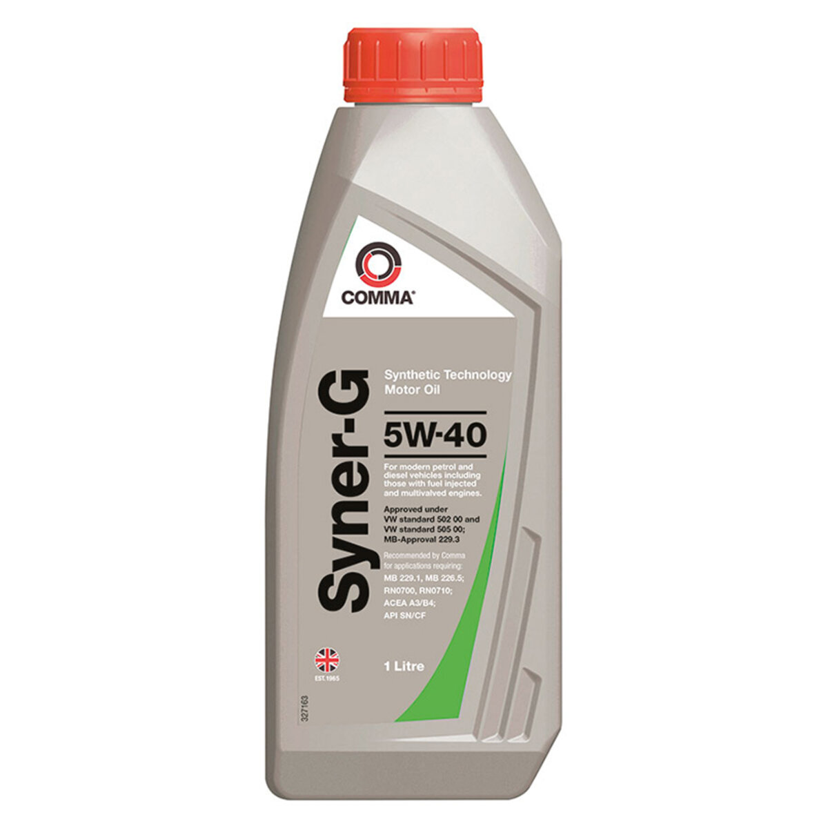 Моторне масло Comma SYNER-G 5W-40 1л (SYN1L) дивитися фото №1
