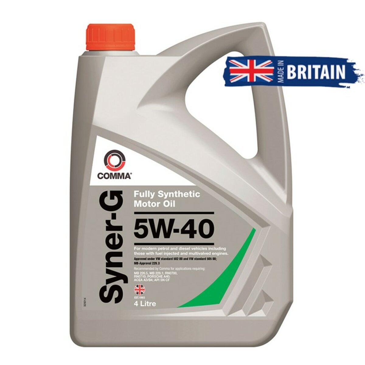 Моторне масло Comma SYNER-G 5W-40 4л (SYN4L) дивитися фото №1