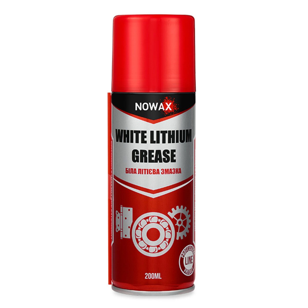 Змазка літієва Nowax White Lithium Grease біла 200мл (NX20500) дивитися фото №1