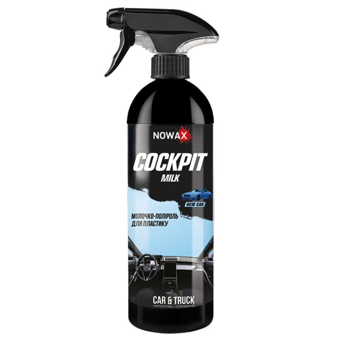 Молочко-полироль для панели приборов Nowax Cockpit Milk New Car, 750мл (NX75003) смотреть фото №1
