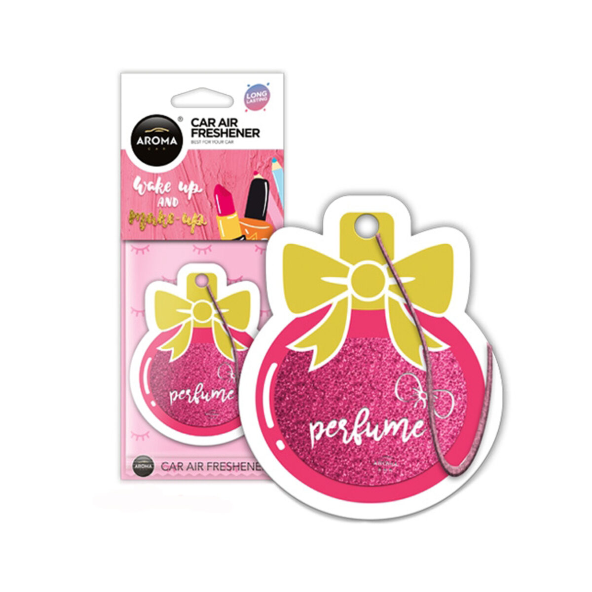 Автомобільний Ароматизатор Aroma Car Cellulose Pink - Perfume Bottle сухий (83264) | Аромат: Інший дивитися фото №1