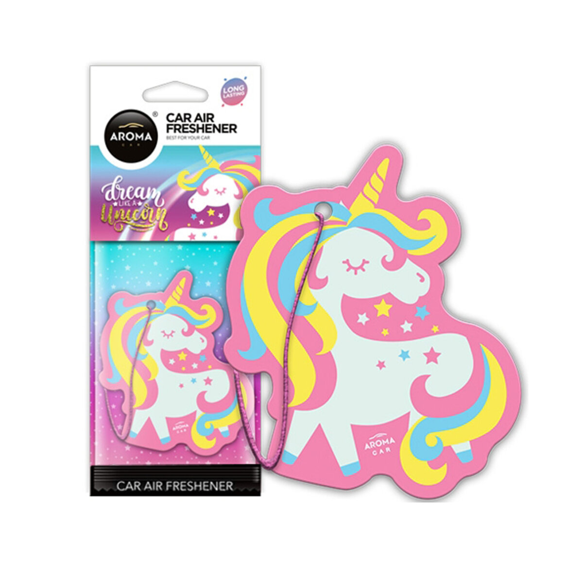 Автомобільний Ароматизатор Aroma Car Cellulose GLITTER SERIES - Unicorn сухий (83266) | Аромат: Інший дивитися фото №1