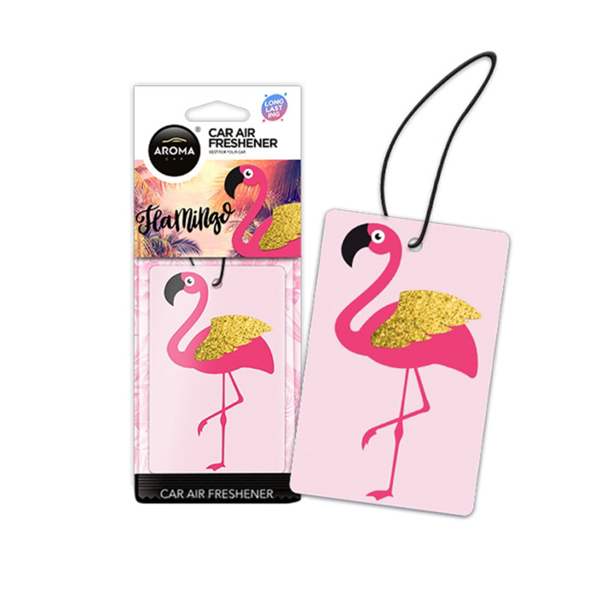 Автомобільний Ароматизатор Aroma Car Cellulose ANIMALS - Flamingo Gatsby сухий (83402) | Аромат: Інший дивитися фото №1