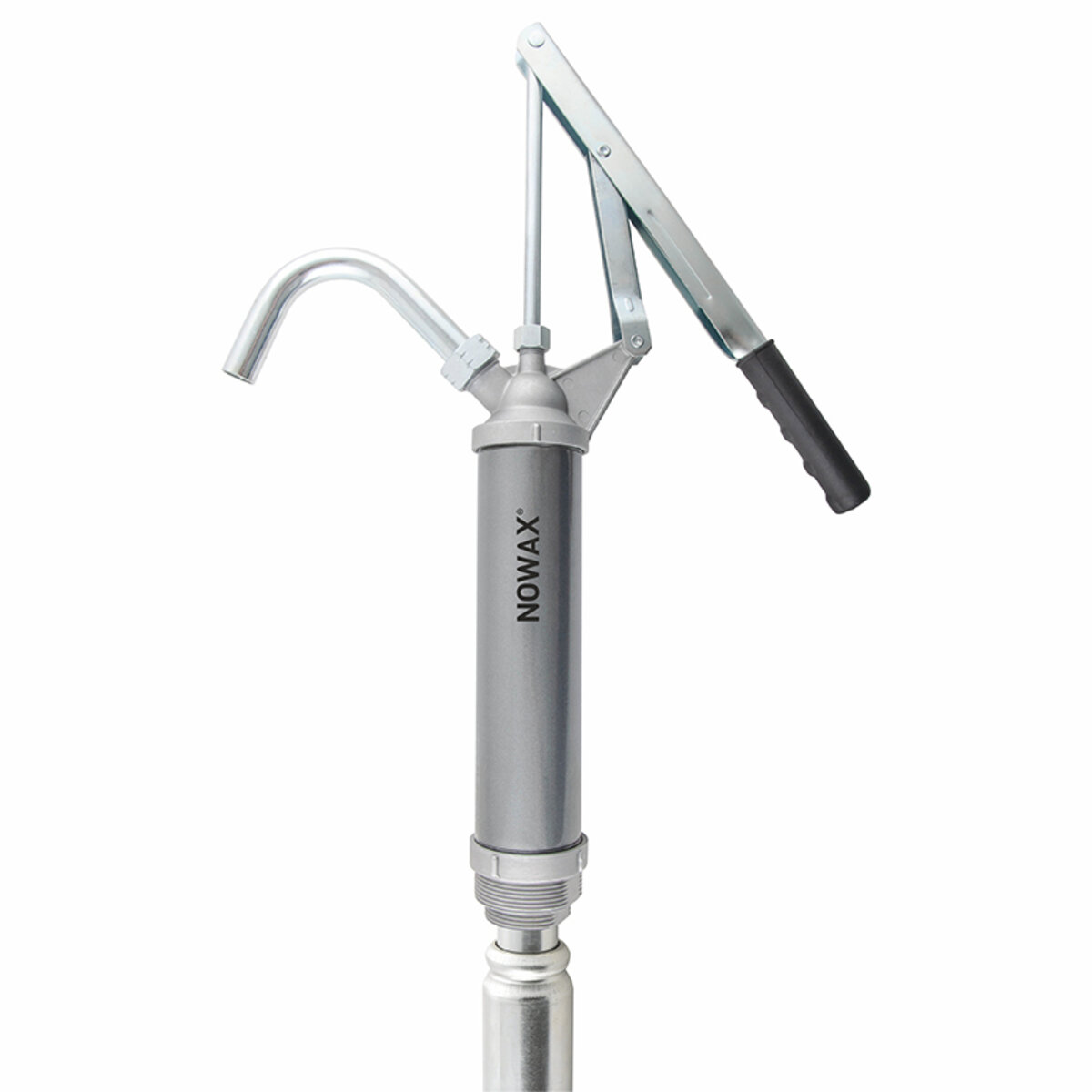 Ручна бочкова помпа Nowax важільного типу для антифризу металевий забірник (NX12150) дивитися фото №1