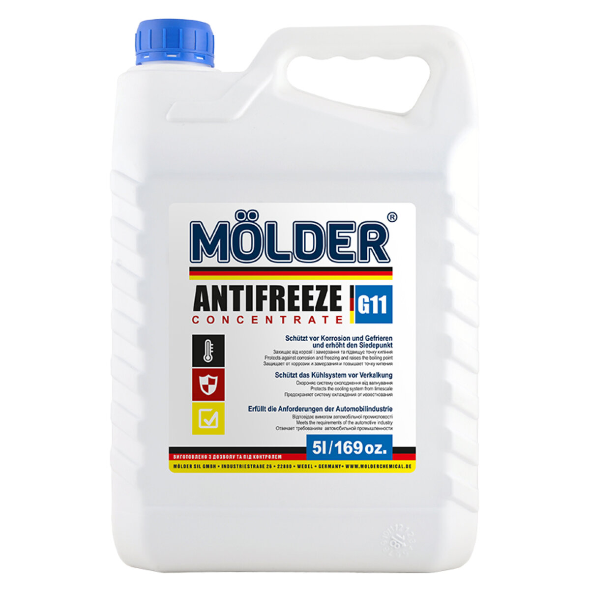 Антифриз MOLDER концентрат синій 5л (UKF-050-G11) дивитися фото №1