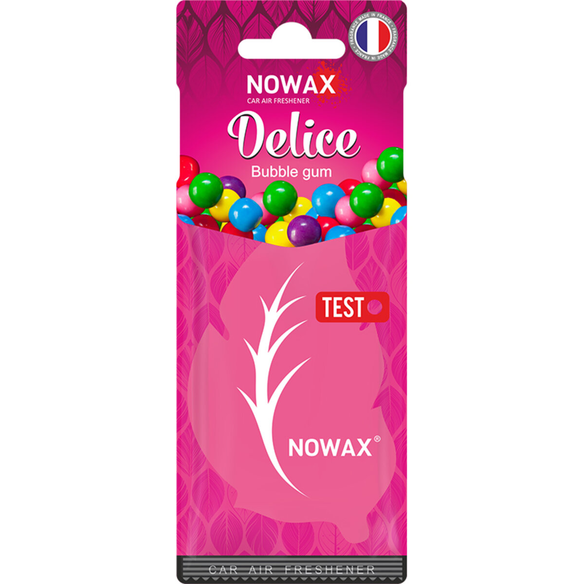 Автомобільний Ароматизатор повітря целюлозний Nowax серія Delice - Bubble Gum (NX00078) | Аромат: Інший дивитися фото №1