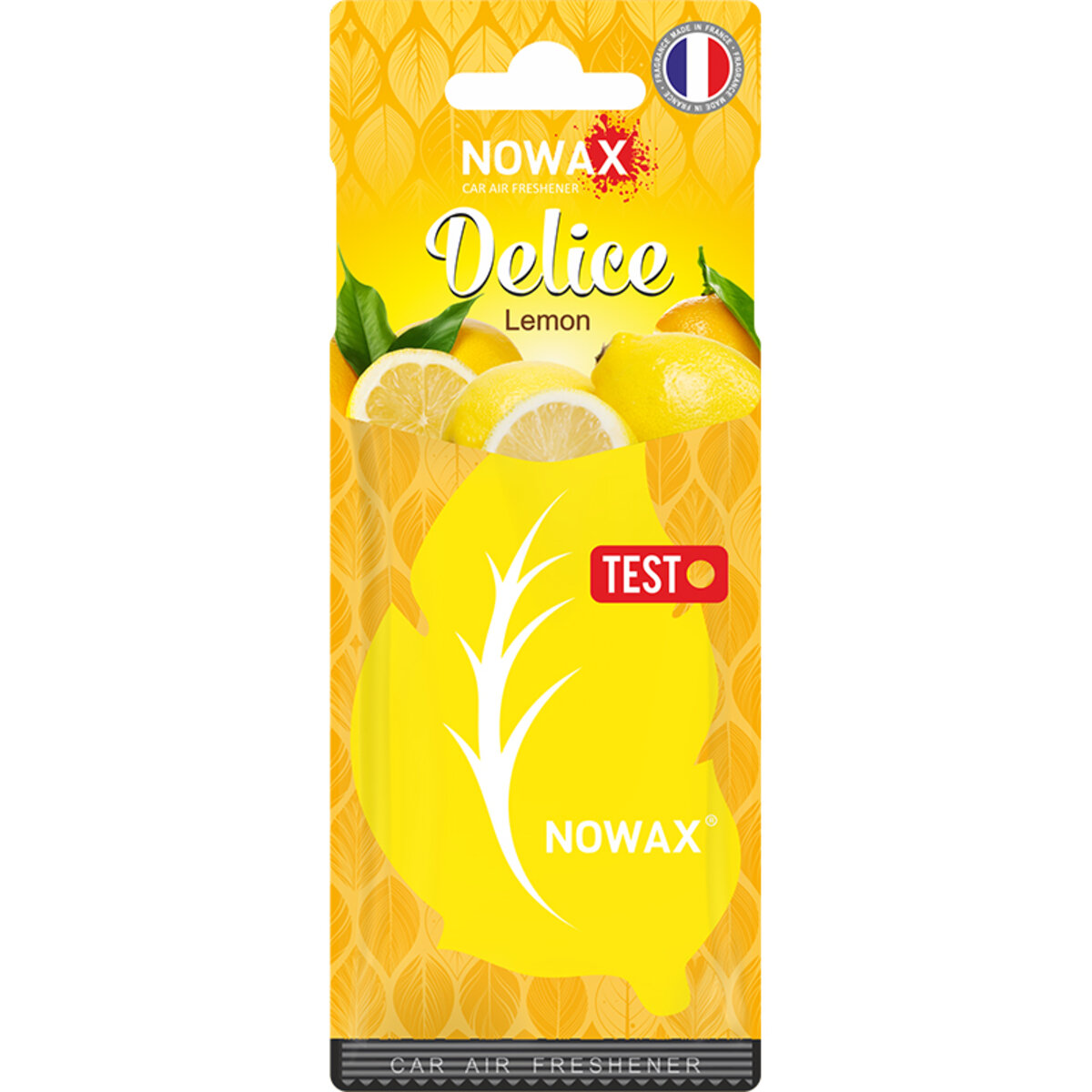Автомобільний Ароматизатор повітря целюлозний Nowax серія Delice - Lemon (NX00081) | Аромат: Цитрусовий дивитися фото №1