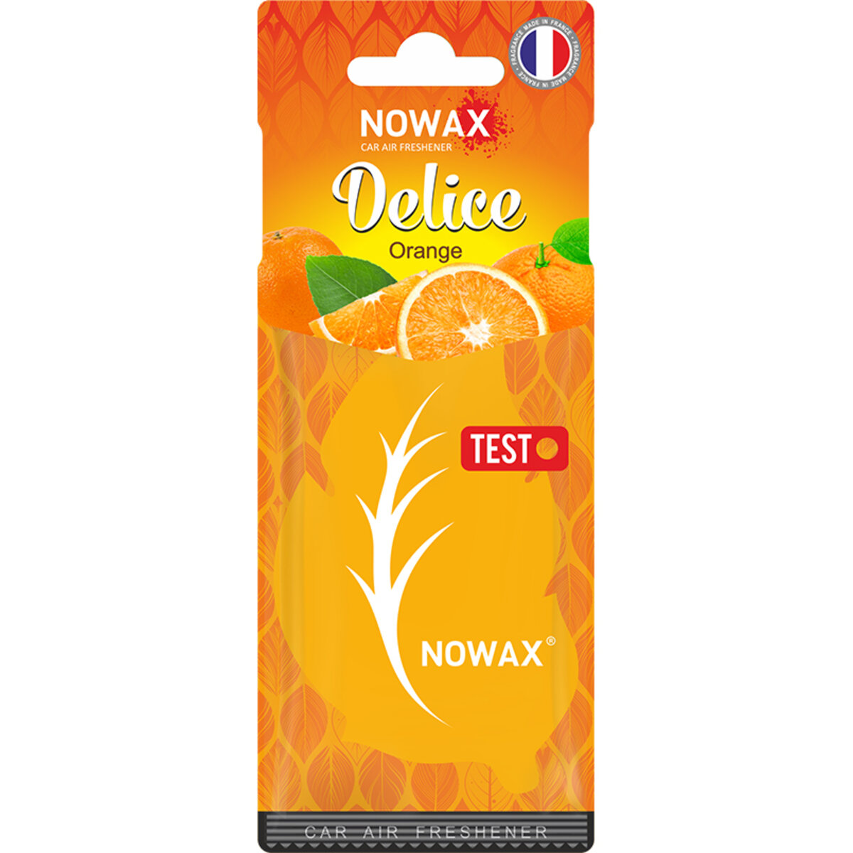 Автомобільний Ароматизатор повітря целюлозний Nowax серія Delice - Orange (NX00083) | Аромат: Цитрусовий дивитися фото №1