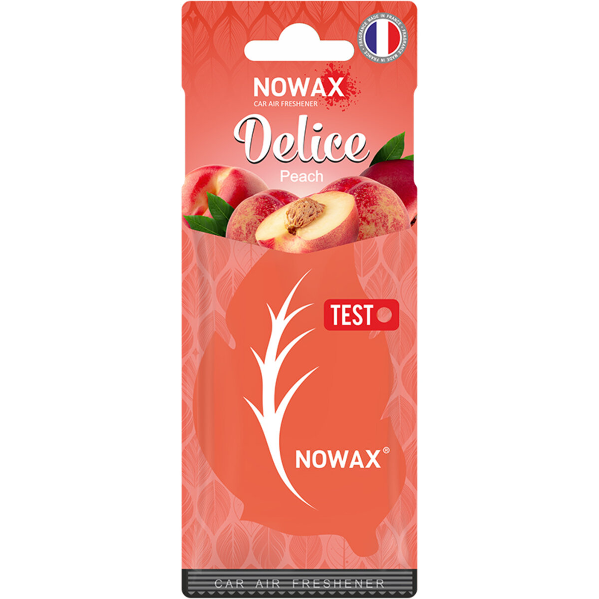 Автомобільний Ароматизатор повітря целюлозний Nowax серія Delice - Peach (NX00084) | Аромат: Фруктовий дивитися фото №1
