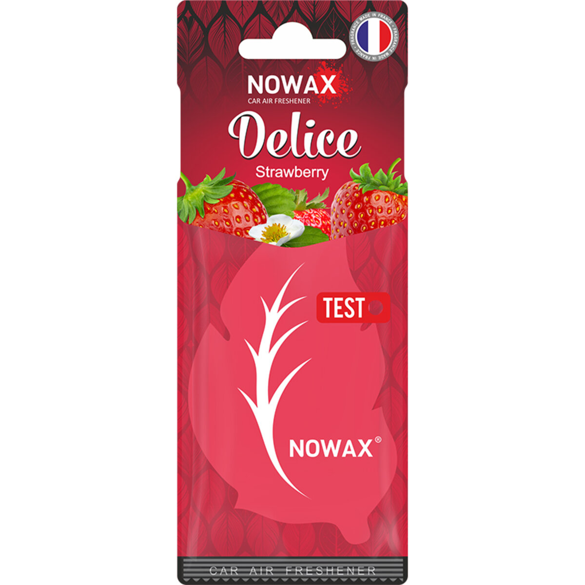 Автомобільний Ароматизатор повітря целюлозний Nowax серія Delice - Strawbеrry (NX00086) | Аромат: Ягідний дивитися фото №1