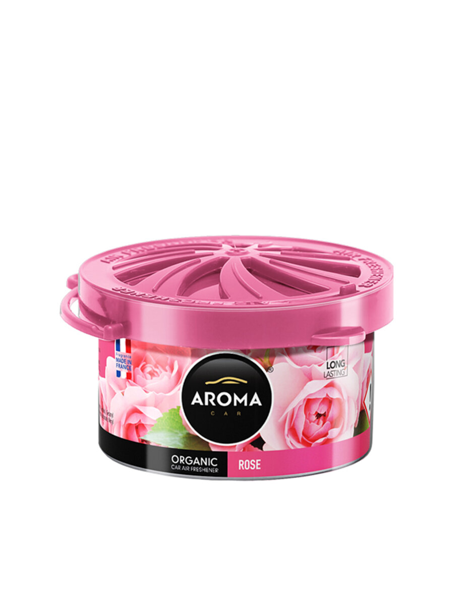 Ароматизатор Aroma Car Organic Rose гелевий 40g (92614) дивитися фото №1