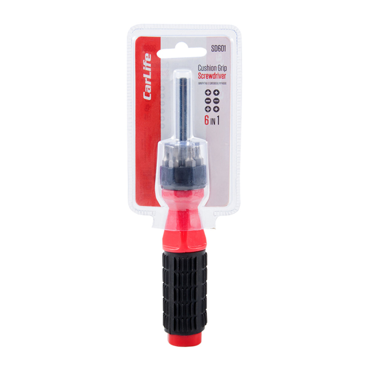 Викрутка з силовою ручкою 6в1 CarLife (SD601) дивитися фото №1