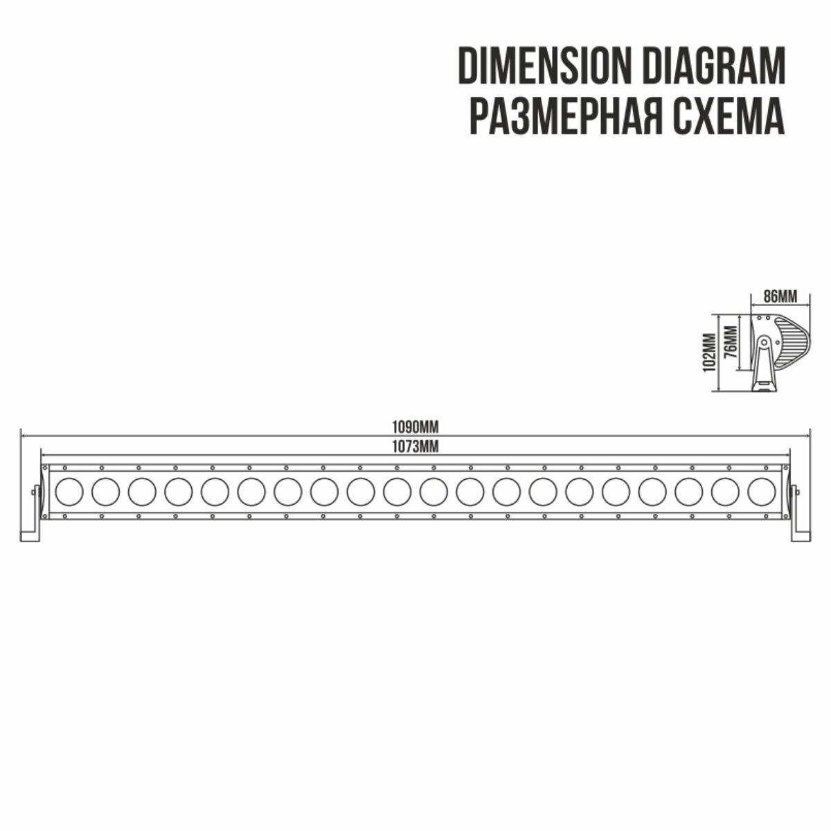 Автолампа світлодіодна BELAUTO CREE Flood LED (20*10w) (BOL2010F) дивитися фото №2