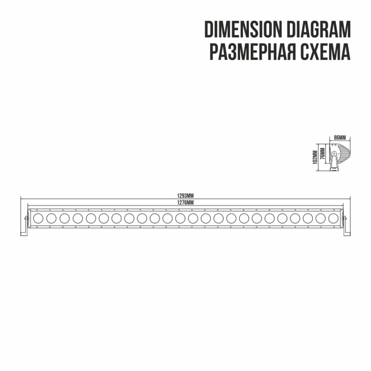 Автолампа світлодіодна BELAUTO CREE Flood LED (24*10w) (BOL2410F) дивитися фото №2