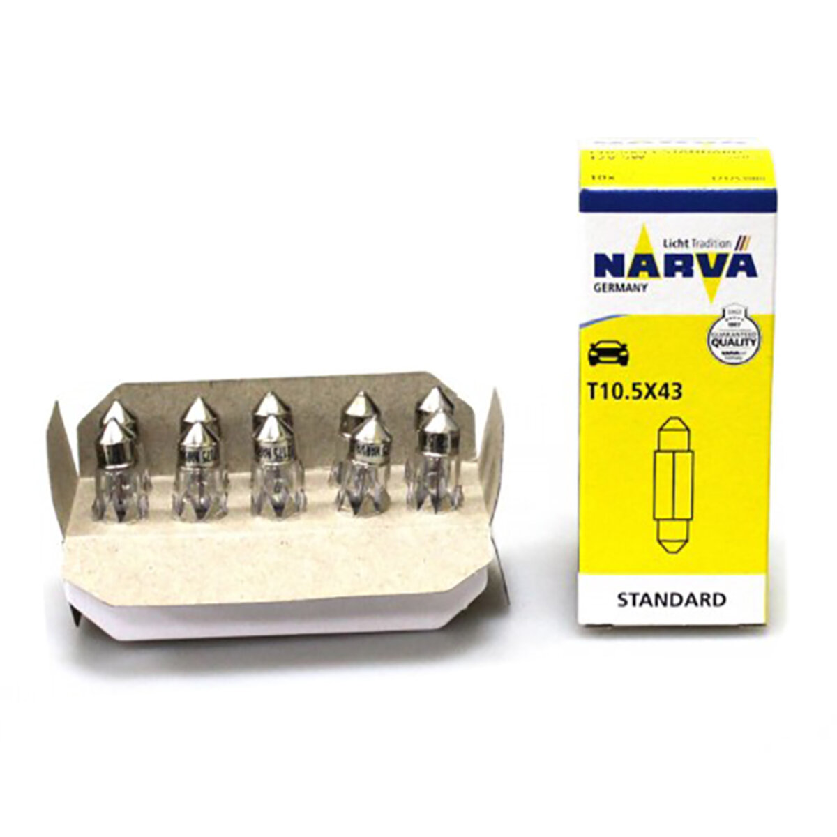 Лампа розжарювання Narva 12V 5W SV8,5 11X41 (17175) дивитися фото №2