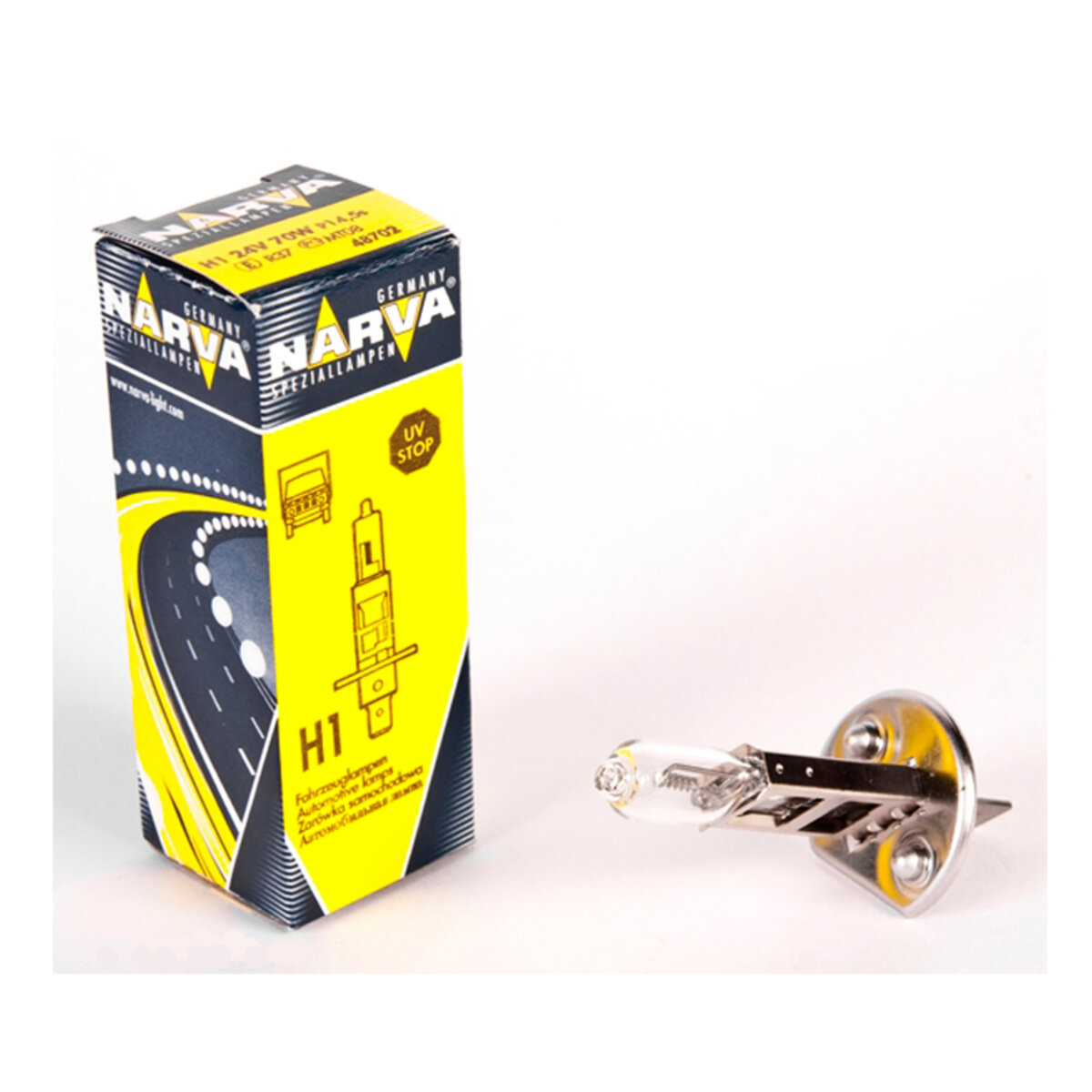 Галогенова лампа Narva H1 24V 70W P14.5s (48702) дивитися фото №1
