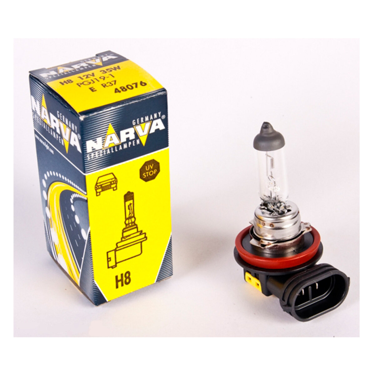 Галогенова лампа Narva H8 12V 35W PGJ19-1 (48076) дивитися фото №1