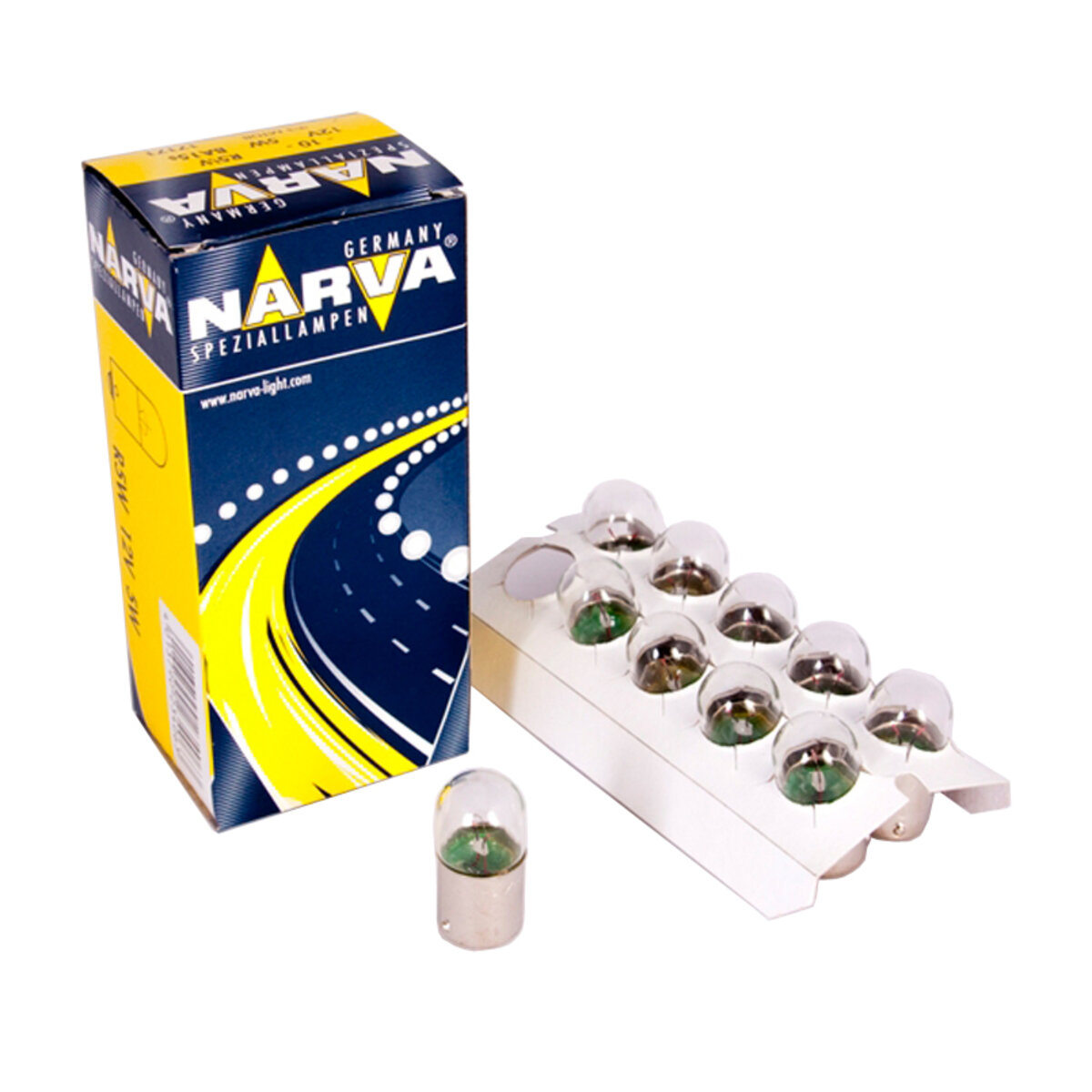 Лампа розжарювання Narva R5W 12V 5W BA15s, 10шт (17171) дивитися фото №1