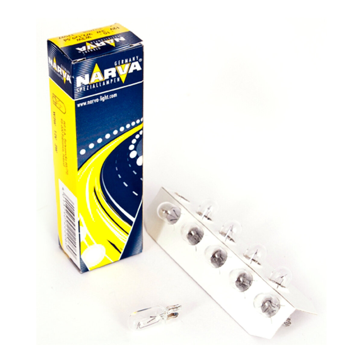 Лампа розжарювання Narva W3W 12V 3W W2,1X9,5d, 10шт (17097) дивитися фото №1