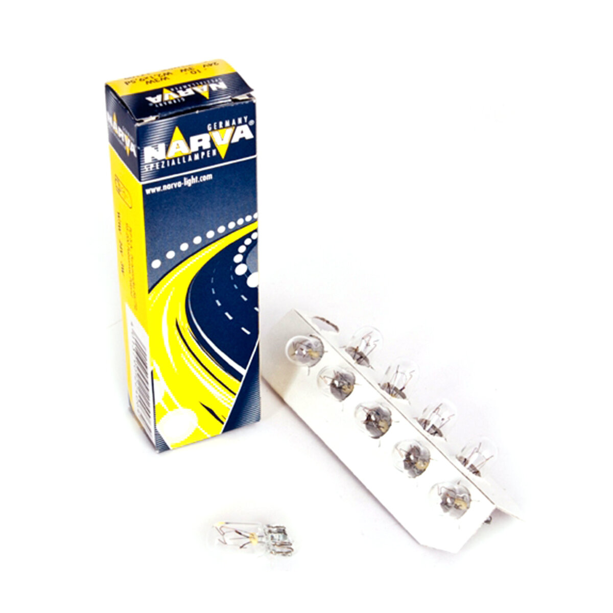 Лампа розжарювання Narva W3W 24V 3W W2,1X9,5d, 10шт (17109) дивитися фото №1