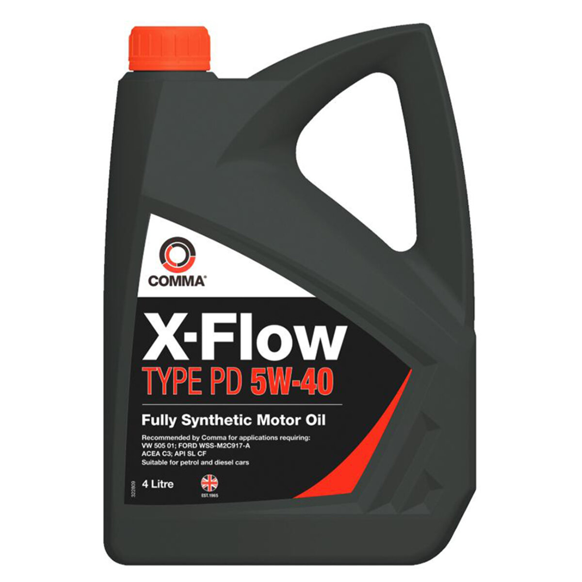 Моторне масло Comma X-FLOW TYPE PD 5W-40 4л (XFPD4L) дивитися фото №1