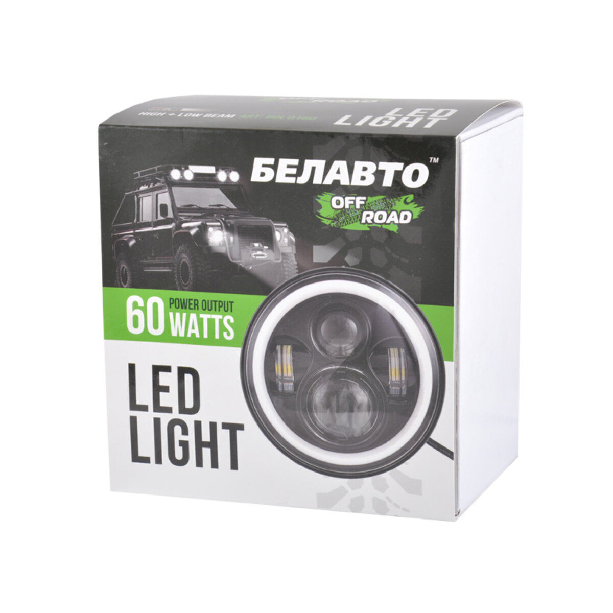 Автолампа світлодіодна BELAUTO 10-60V, 60W 4*5W ETI+DRL (BOL0160) дивитися фото №4