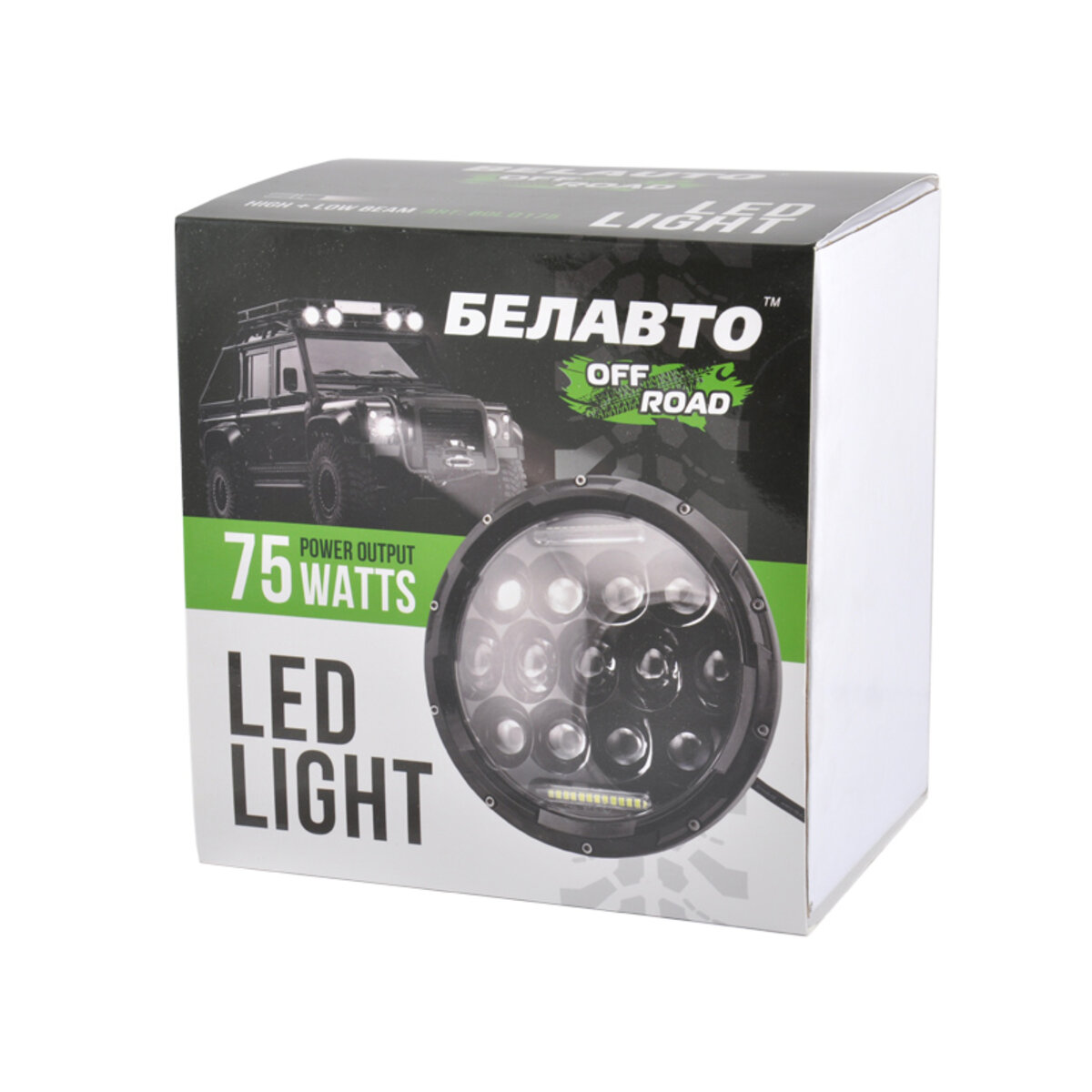 Автолампа світлодіодна BELAUTO 10-60V, 75W 13*5W CREE+10W DRL (BOL0175) дивитися фото №4