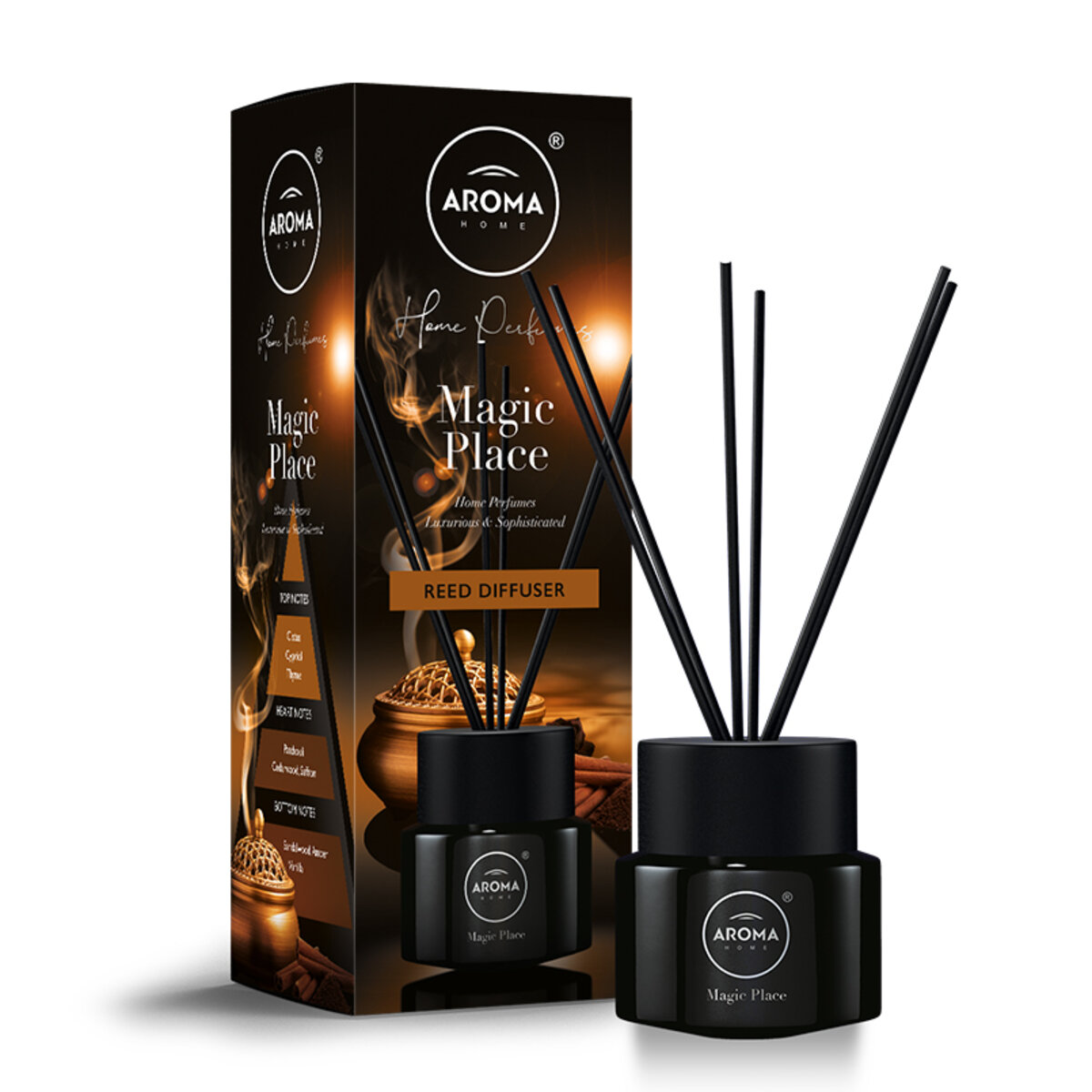 Ароматичні палички Aroma Home Black Series Sticks - Magic Place 100мл (83507) дивитися фото №1