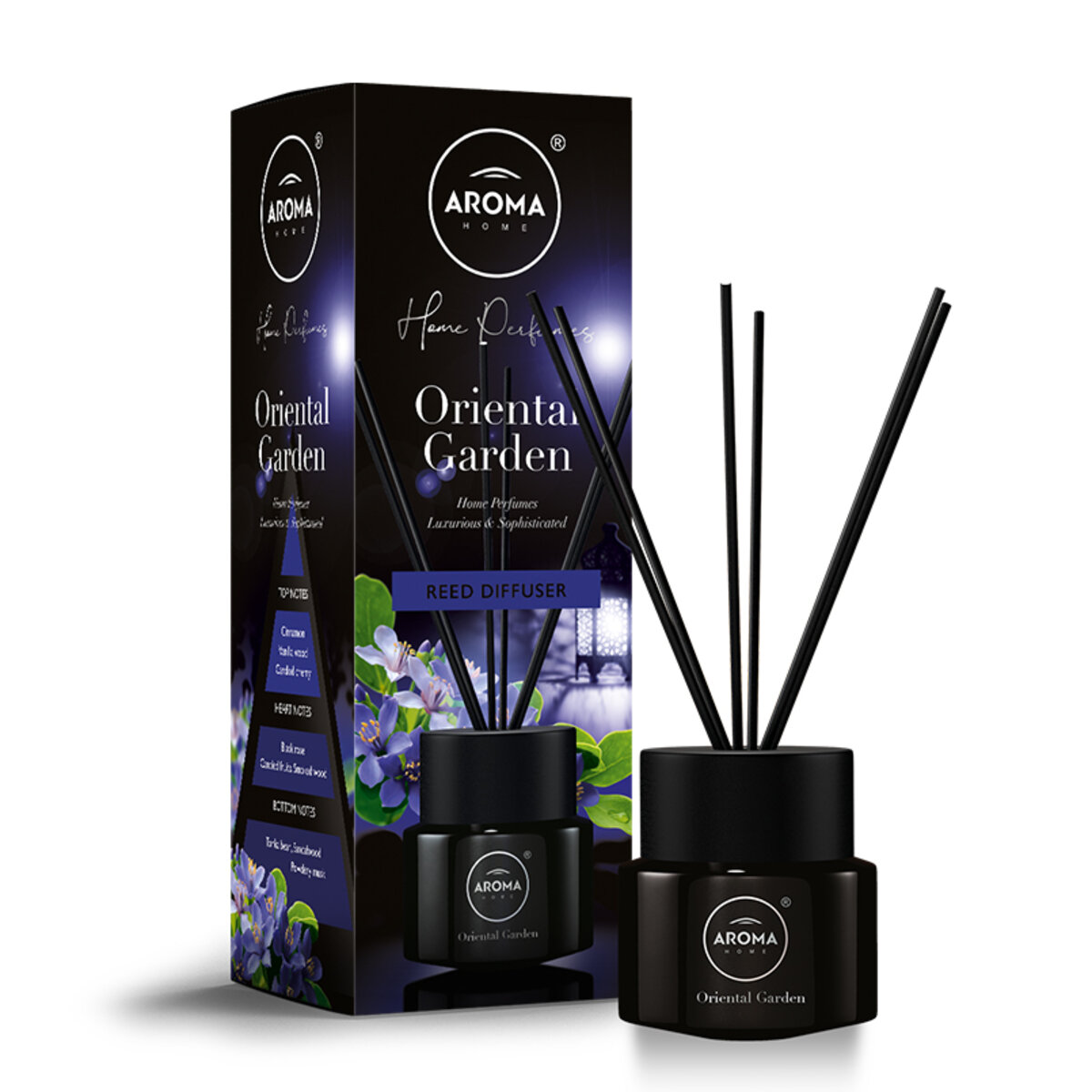 Ароматичні палички Aroma Home Black Series Sticks - Oriental Garden 100мл (83508) дивитися фото №1