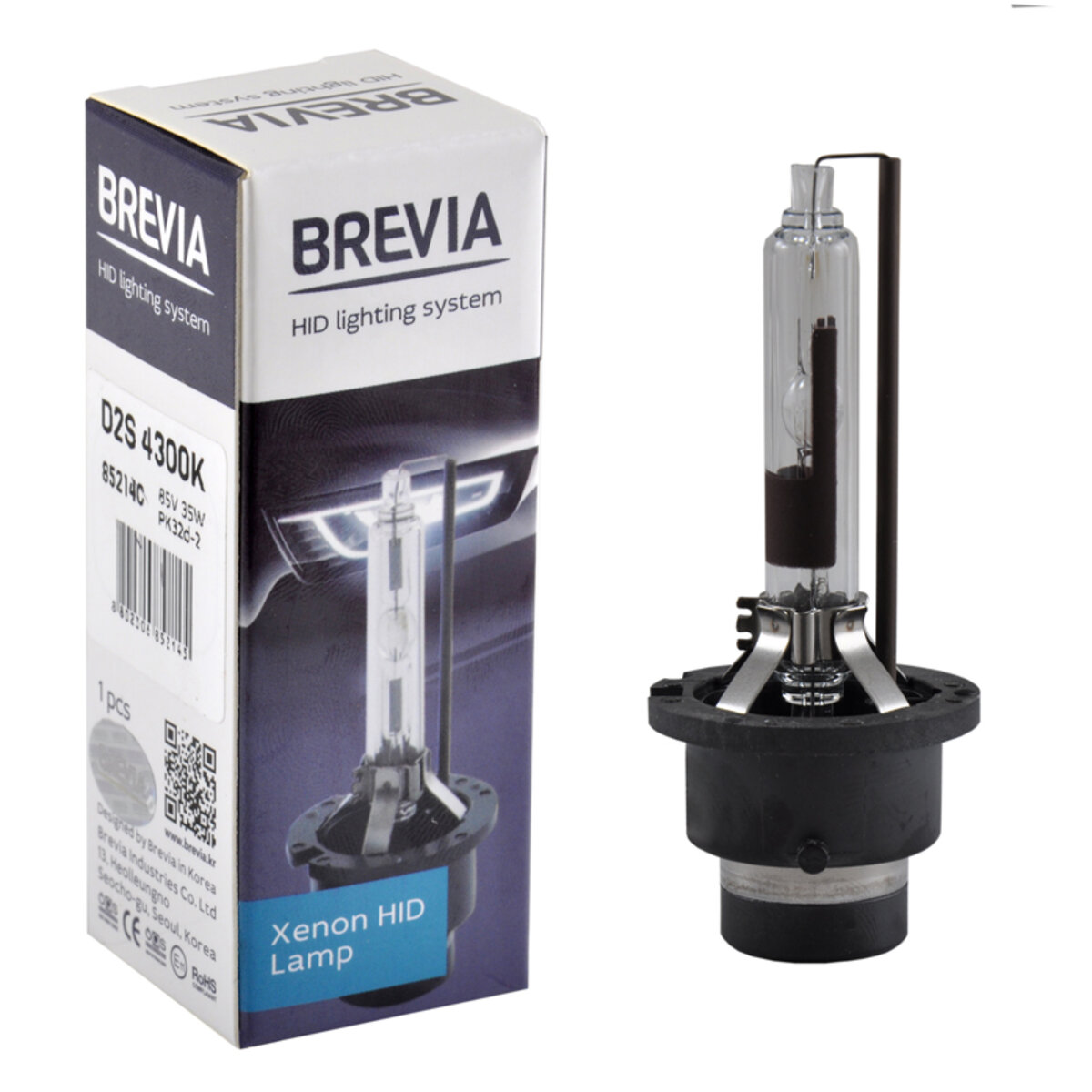 Ксенонова лампа Brevia D2S, 4300K, 85V, 35W PK32d-2, 1шт (85214c) дивитися фото №1