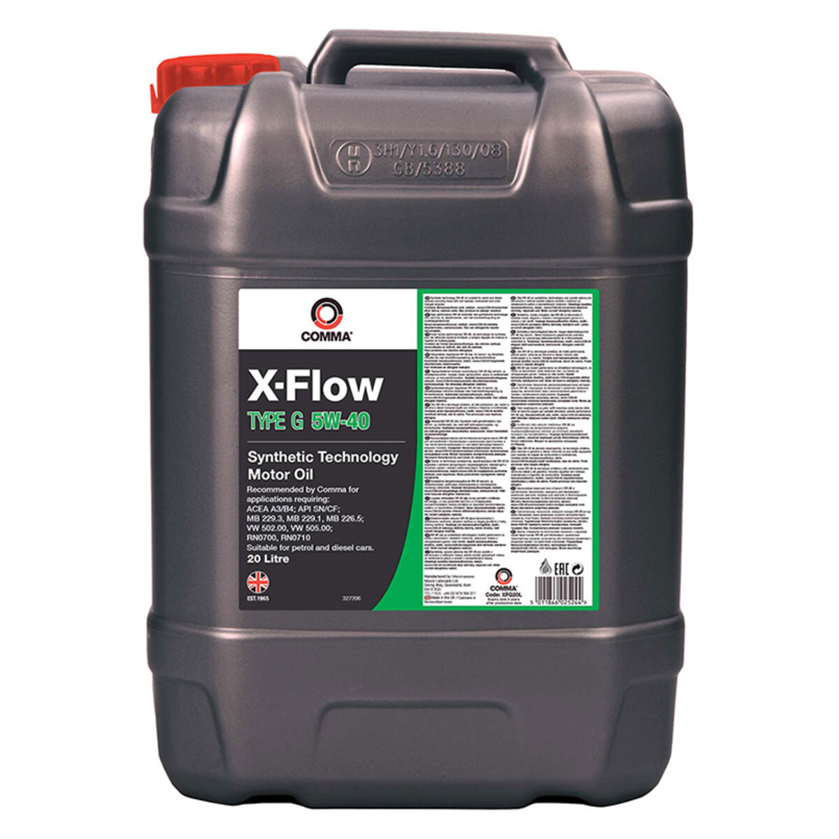 Моторне масло Comma X-FLOW TYPE G 5W-40 20л (XFG20L) дивитися фото №1