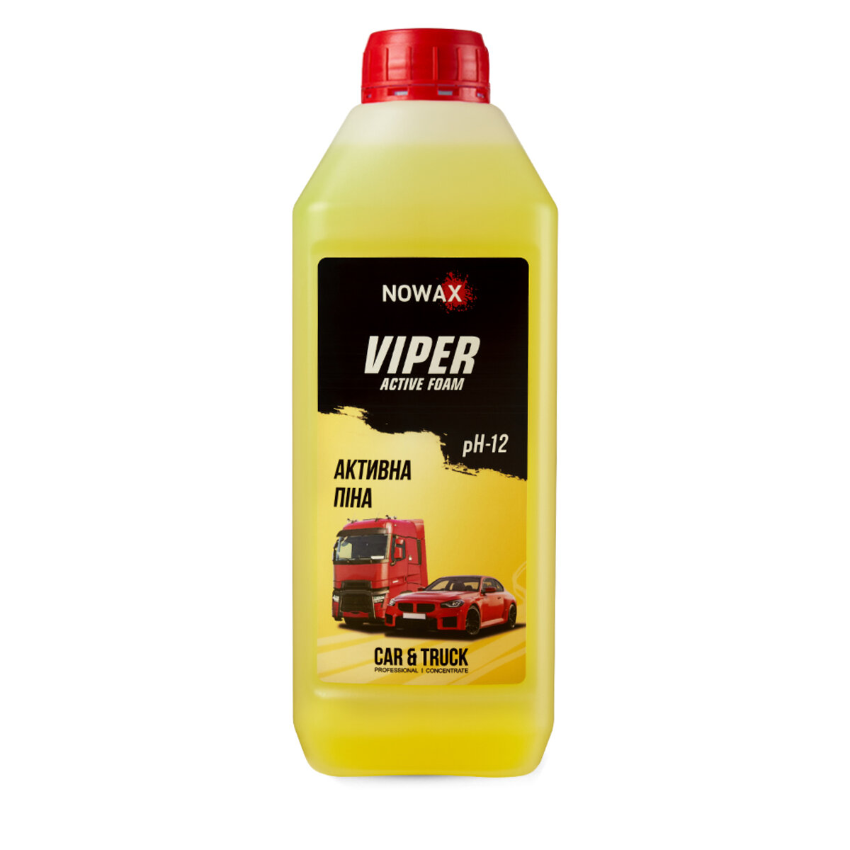 Активная пена Nowax Viper Active Foam концентрат для бесконтактной мойки 1л (NX01142) смотреть фото №1