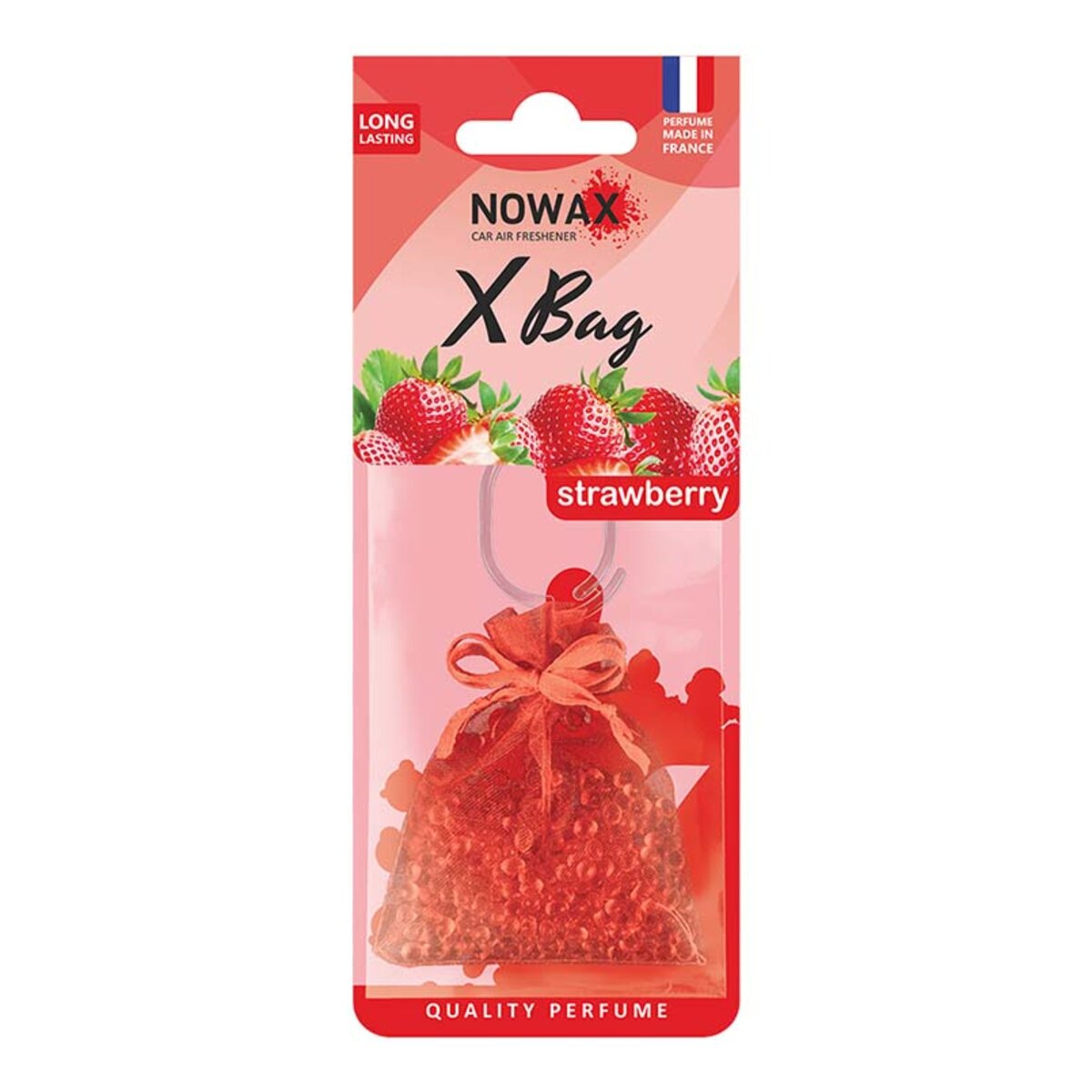 Автомобільний Ароматизатор Nowax X Bag Strawberry сухий (NX07560) | Аромат: Ягідний дивитися фото №1
