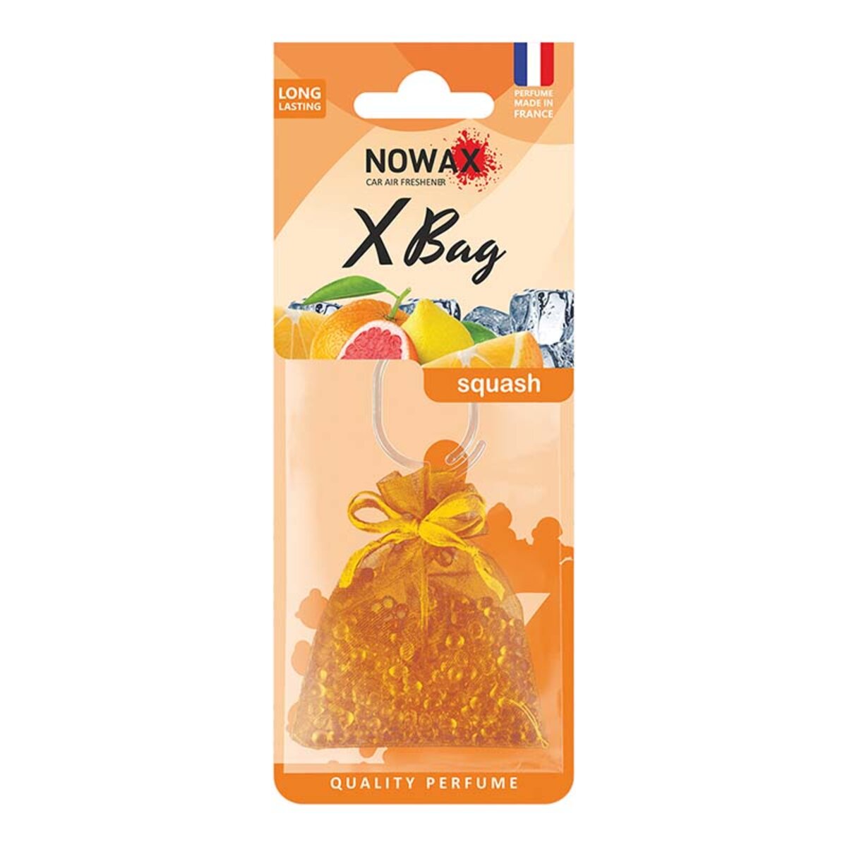 Автомобільний Ароматизатор Nowax X Bag Squash сухий (NX07557) | Аромат: Цитрусовий дивитися фото №1