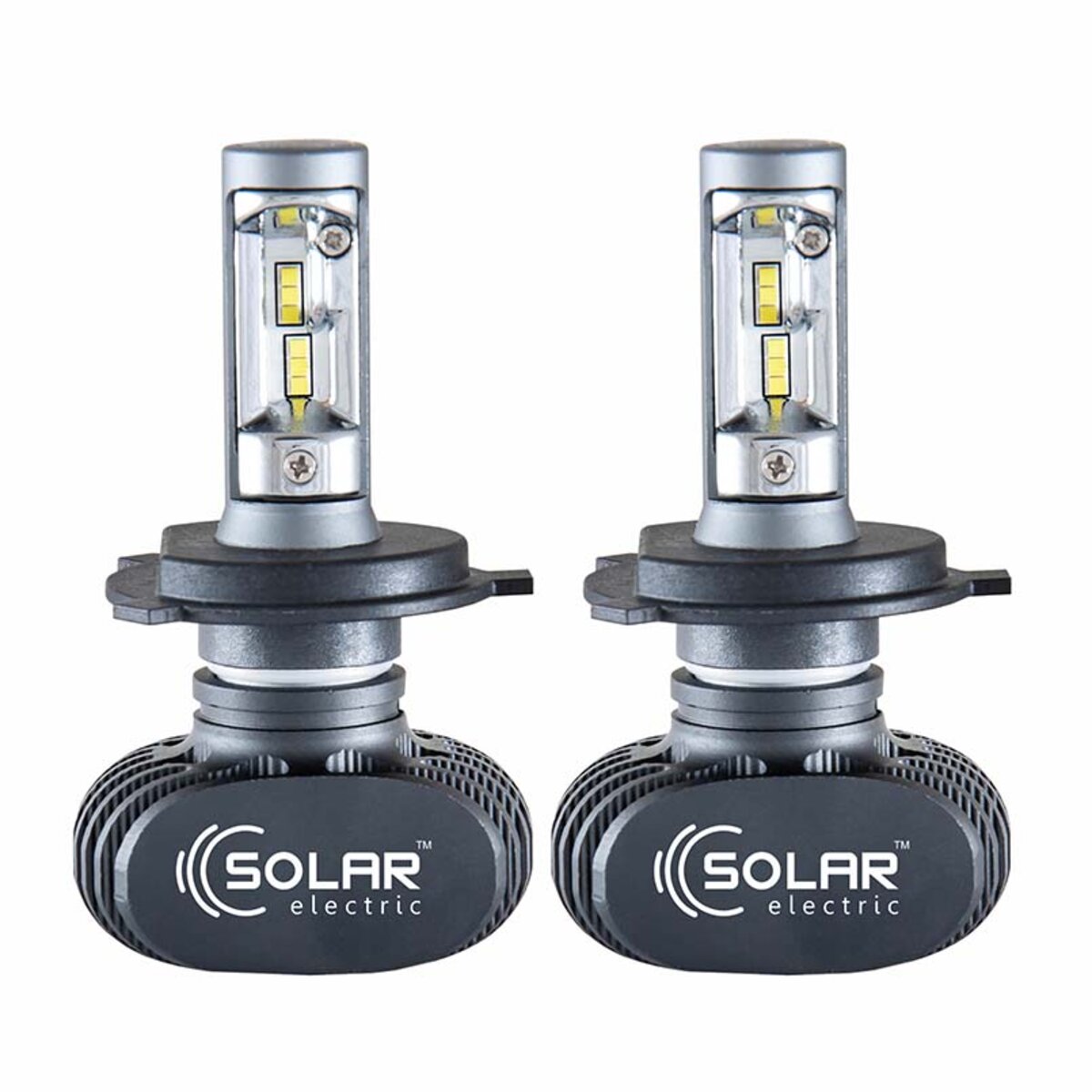 LED автолампа Solar H4 12/24V 6000K 4000Lm 50W Seoul CSP 19x19  (8104) дивитися фото №2