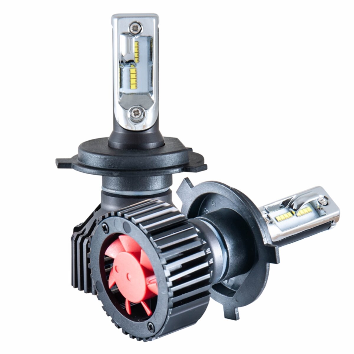 LED автолампа Solar H4 12/24V 6500K 8000Lm 60W ZES Chip (8304) дивитися фото №3